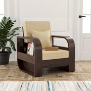 onija Sheesham Wood 1 Seater Sofa