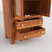 onija Solid Sheesham Wood Wardrobe Cabinet