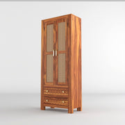 onija Solid Sheesham Wood Wardrobe Cabinet