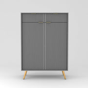 Zenvay HDMR Premium Wood Sideboard Cabinet (Grey)