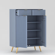 Zenvay HDMR Premium Wood Sideboard Cabinet (Slate Blue)