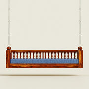 Premium Wooden Swing Sofa with Cushioned Seat