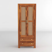 onija Solid Sheesham Wood Wardrobe Cabinet