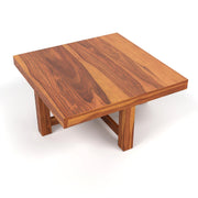 ONIJA Furniture Solid Sheesham Wood Coffee Table with 4 Stool