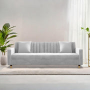 ONIJA Modern 3 Seater Sofa – Light Grey