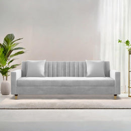 ONIJA Modern 3 Seater Sofa – Light Grey