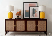 ONIJA Solid Wood Wooden Sideboard Cabinet