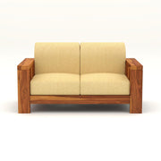 onija Sheesham Wooden 6 Seater Sofa Set for Living Room (Natural, 3+2+1 Seater)