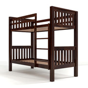 Modern Wooden Bunk Bed with Safety Rails