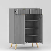 Zenvay HDMR Premium Wood Sideboard Cabinet (Grey)
