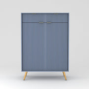 Zenvay HDMR Premium Wood Sideboard Cabinet (Slate Blue)