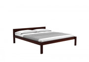Omvian Sheesham Wood Queen Size Bed Without Storage (Walnut Finish)