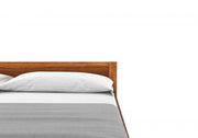 Omvian Sheesham Wood King Size Bed Without Storage (Honey Finish)