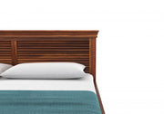 Lavorian Sheesham Wood Queen Size Bed With Storage (Honey Finish)