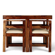 onija  Sheesham Wood Accent 4 Seater Dining Table Set
