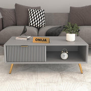 Arvitho HDMR Premium Wood Coffee Table (Grey)