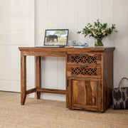 ONIJA Solid Sheesham Wood Study Table with Chair