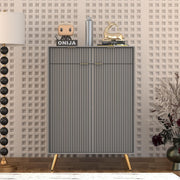 Zenvay HDMR Premium Wood Sideboard Cabinet (Grey)