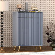 Zenvay HDMR Premium Wood Sideboard Cabinet (Slate Blue)