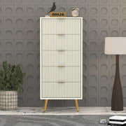 Pravyan HDMR Premium Wood Chest Of Drawer (White)