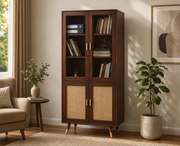 onija Boston Solid Wood Four Door Crockery Unit Kitchen Cabinet