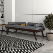 ONIJA Solid Wood Sofa 3 Seater Sofa Diwan Bed (Without Mattress)