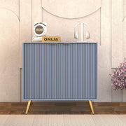 Tveshan HDMR Premium Wood Sideboard Cabinet (Slate Blue)
