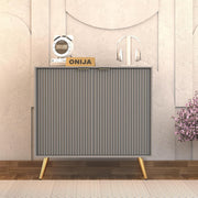 Tveshan HDMR Premium Wood Sideboard Cabinet (Grey)