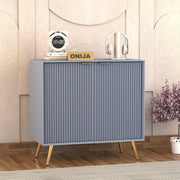 Tveshan HDMR Premium Wood Sideboard Cabinet (Slate Blue)