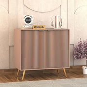 Tveshan HDMR Premium Wood Sideboard Cabinet (Mocha Beige)