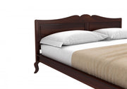Sthavik Sheesham Wood King Size Bed Without Storage (Walnut Finish)