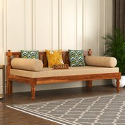 onija Wooden Couch Diwan Sofa Settee for Living Room