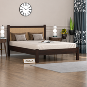ONIJA Sheesham Wood Queen Size Bed