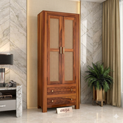 onija Solid Sheesham Wood Wardrobe Cabinet