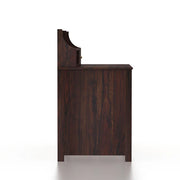 Onija Sheesham Wood Study Table with Storage & Cane Cabinet