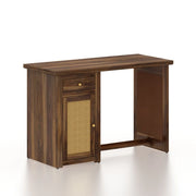 Onija Sheesham Wood Study Desk with Cane Cabinet