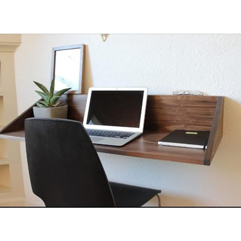 ONIJA Sheesham Wood Mounted Study Table/Home Office/Laptop Table/Wall Mounted Space Saving Desk/Office Table Stand