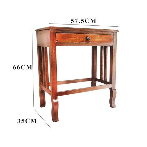 ONIJA  Vintage Style Console Table with Drawer