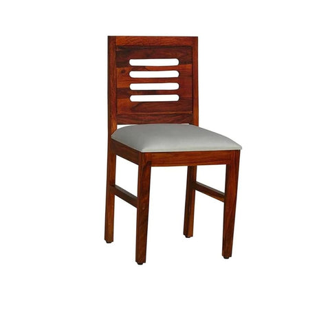 ONIJA Furniture Wood Dining Chair Single only | Wooden Chair, Students Study Chair | Home & Office Chairs | Outdoor Chair | Dining Room Furniture | Honey Finish |Solid sheesham Wood