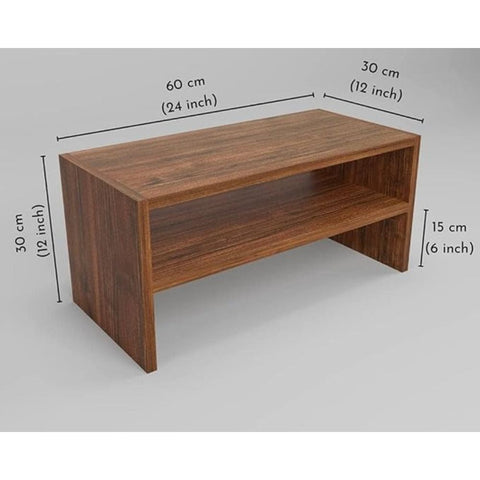 ONIJA  Wooden 2 Tier Shoe Rack , Sheesham Wood, 1 Piece