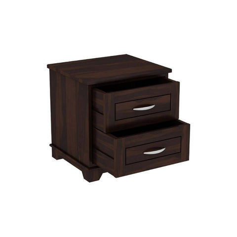 ONIJA Portugal Sheesham ( Rosewood) Solid Wood Bedside Table  (Pre-assembled)