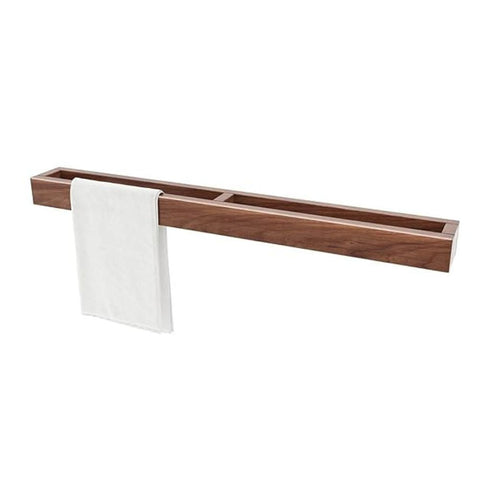 ONIJA Solid Wood Towel Rack | Towel Rack Holder | Towel Holder for Bathroom, Towel Rack for Bathroom/Towel Stand/Hanger/Bathroom 1 Holder and 1 Shelve
