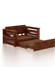 onija Sheesham Wood Oslo 2 Seater Diamond Sofa cum bed