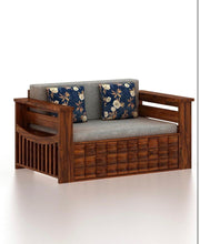 onija Sheesham Wood Oslo 2 Seater Diamond Sofa cum bed