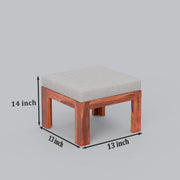 Onija Solid Wood Cane Coffee Table with Hidden Seating | Natural