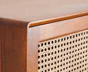 Boston Solid Wood Rattan Cane Wardrobe - Brown Finish Sku: VAP-2165 Ready Stock Add to wishlist  (20)