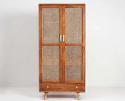 Boston Solid Wood Rattan Cane Wardrobe - Brown Finish Sku: VAP-2165 Ready Stock Add to wishlist  (20)