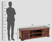 ONIJA Sheesham Wood Two Door TV Cabinet
