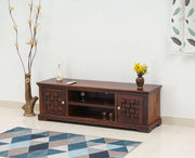 ONIJA Sheesham Wood Two Door TV Cabinet