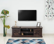 ONIJA Sheesham Wood Two Door TV Cabinet